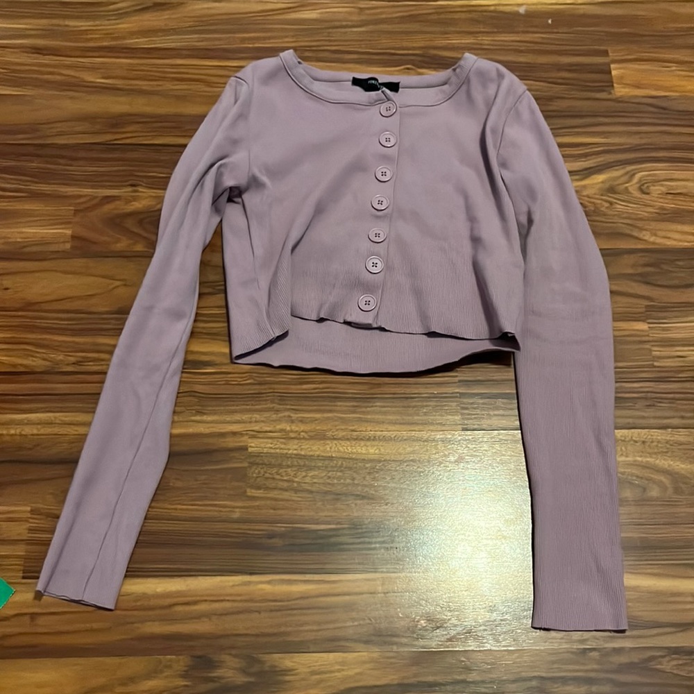 Light purple crop top